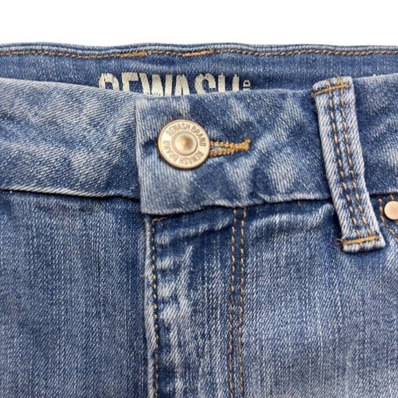 REWASH Real Curve High Rise Distressed Denim Jean Shorts Size 3/26 - Picture 11 of 16